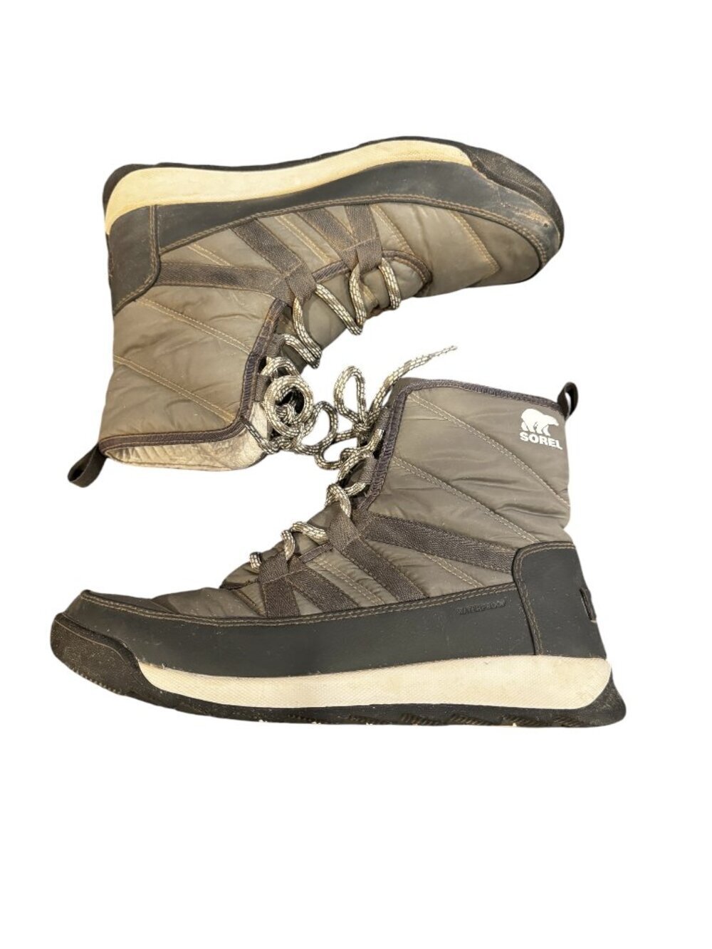 Sorel Whitney II Short Lace Waterproof Boots Gray Women’s 9.5 Winter